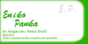 eniko panka business card
